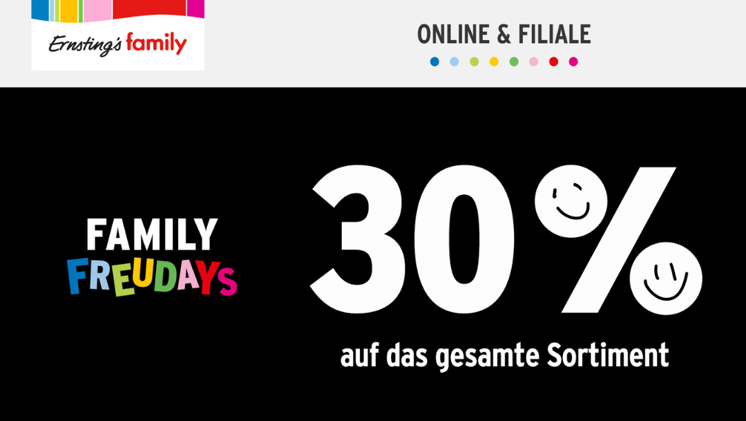 family freudays bei Ernsting’s family family freudays bei Ernsting’s family