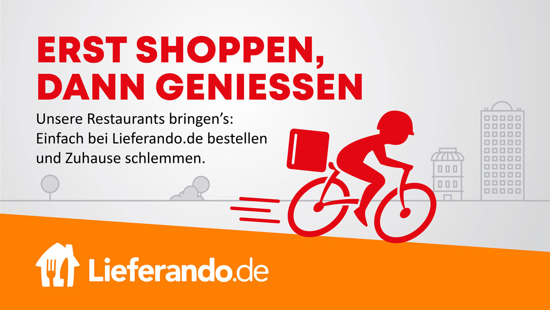 Erst shoppen, dann schlemmen Erst shoppen, dann schlemmen