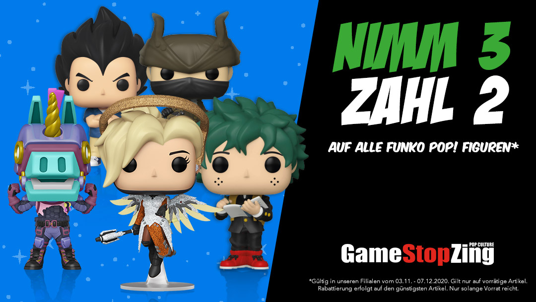 Nimm 3 Zahl 2 auf alle Funko Pop! Figuren Nimm 3 Zahl 2 auf alle Funko Pop! Figuren