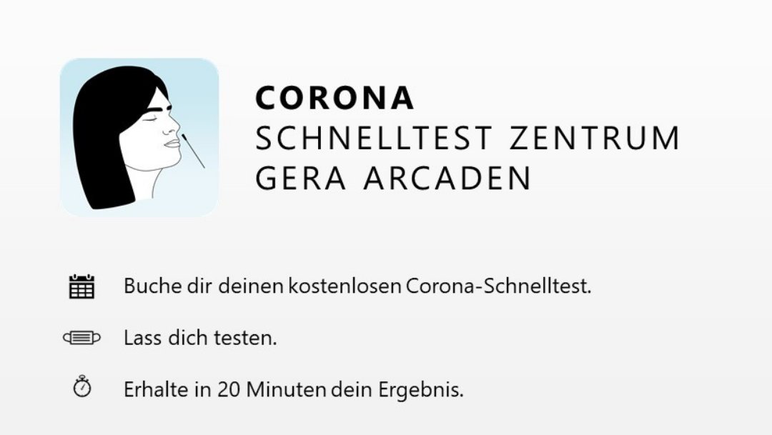 Corona Schnelltestzentrum Gera Arcaden Corona Schnelltestzentrum Gera Arcaden