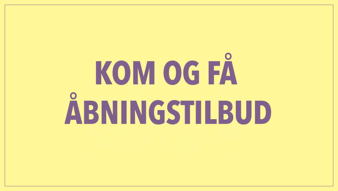 Velkomsttilbud Velkomsttilbud