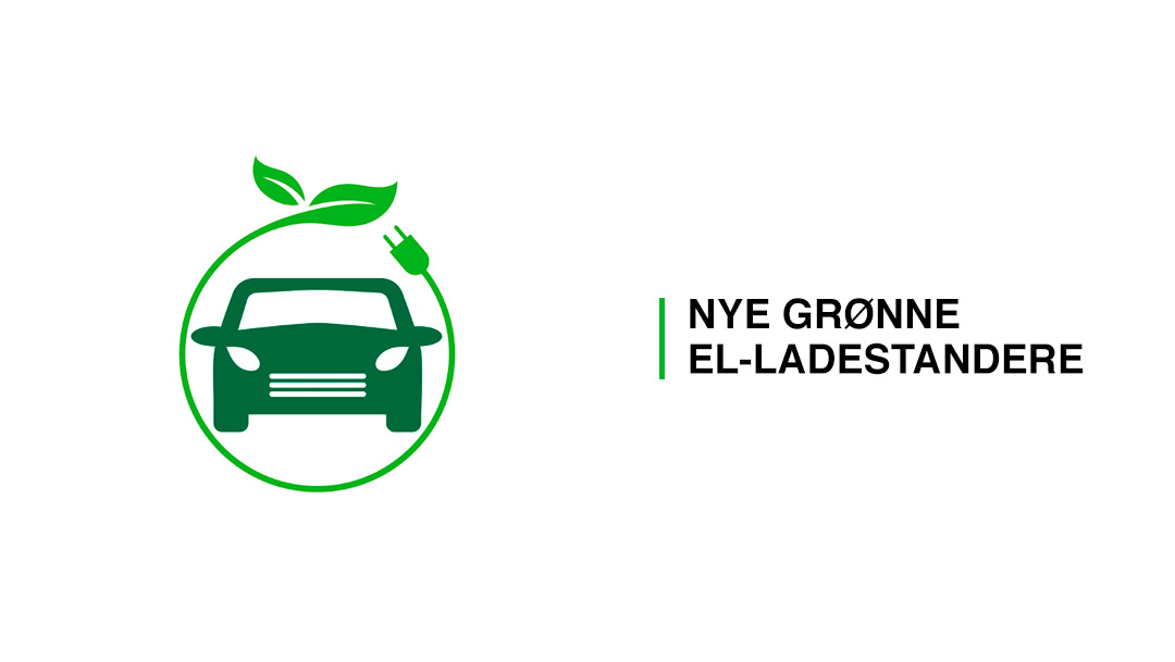 NYE GRØNNE EL-LADESTANDERE NYE GRØNNE EL-LADESTANDERE
