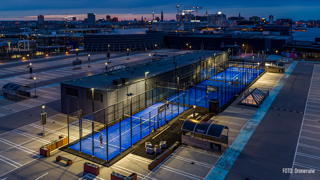 Padelbaner på taget Padelbaner på taget