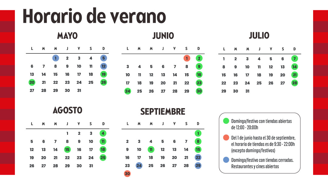 ¡Horario de verano en Westfield Glòries☀️!