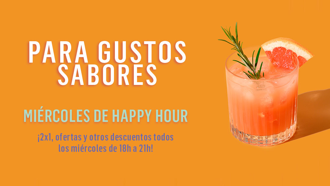 MIÉRCOLES DE HAPPY HOUR MIÉRCOLES DE HAPPY HOUR