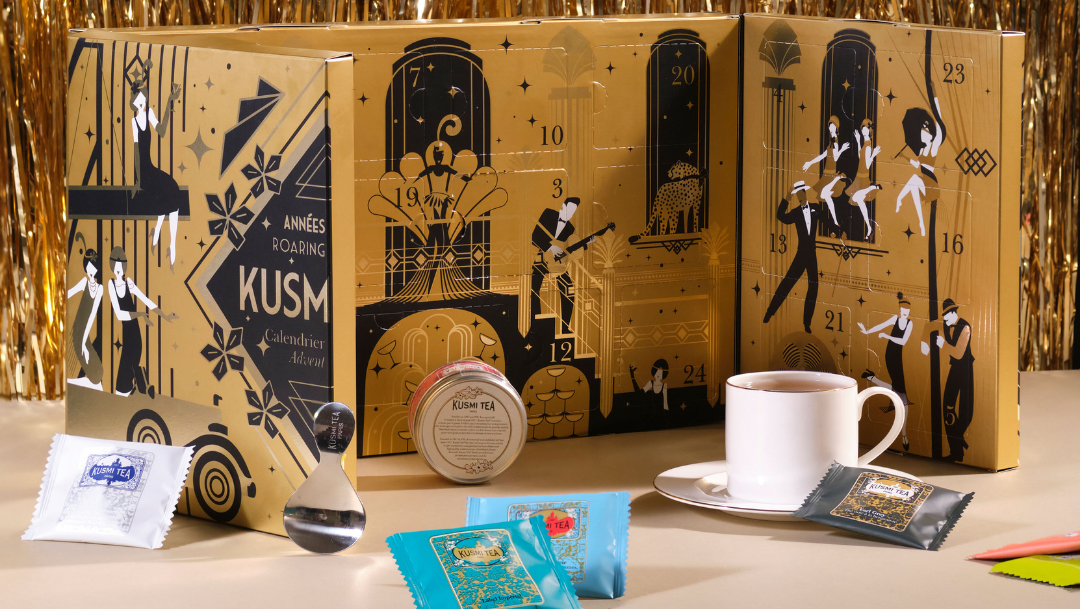 Venez découvrir le calendrier de l’Avent Années Folles dans votre boutique Kusmi Tea ! Venez découvrir le calendrier de l’Avent Années Folles dans votre boutique Kusmi Tea !