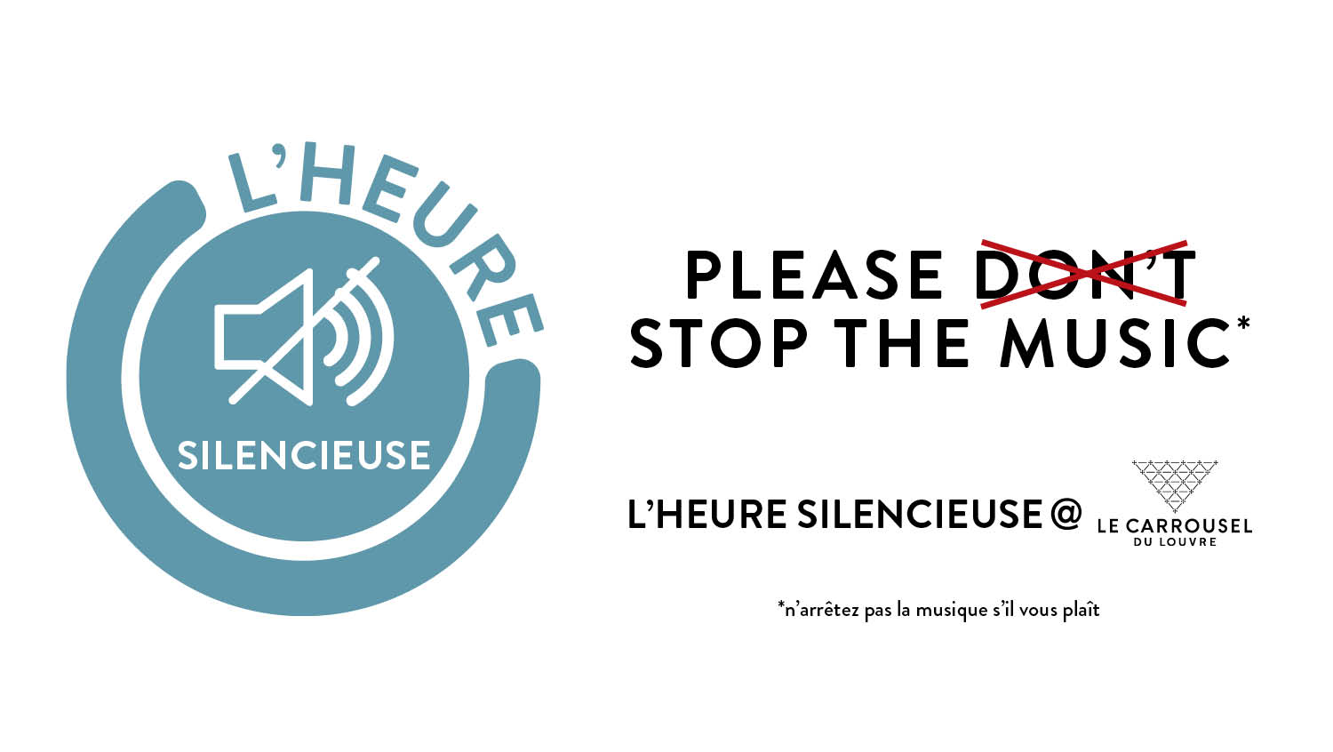 L'heure silencieuse au Carrousel du Louvre ! L'heure silencieuse au Carrousel du Louvre !