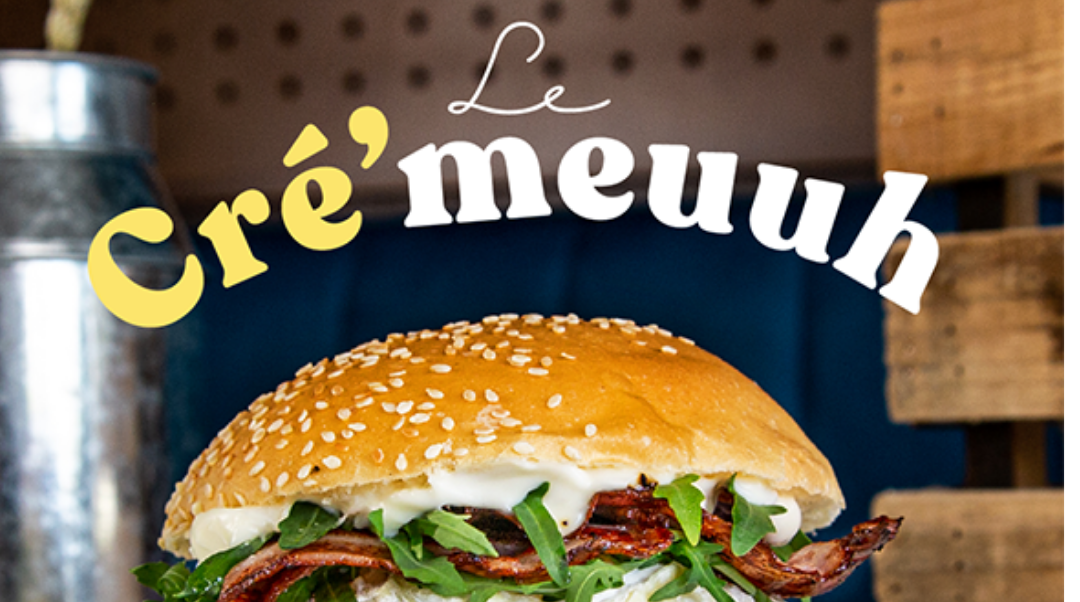 Découvrez notre Burger Le Cré'meuuh ! Découvrez notre Burger Le Cré'meuuh !