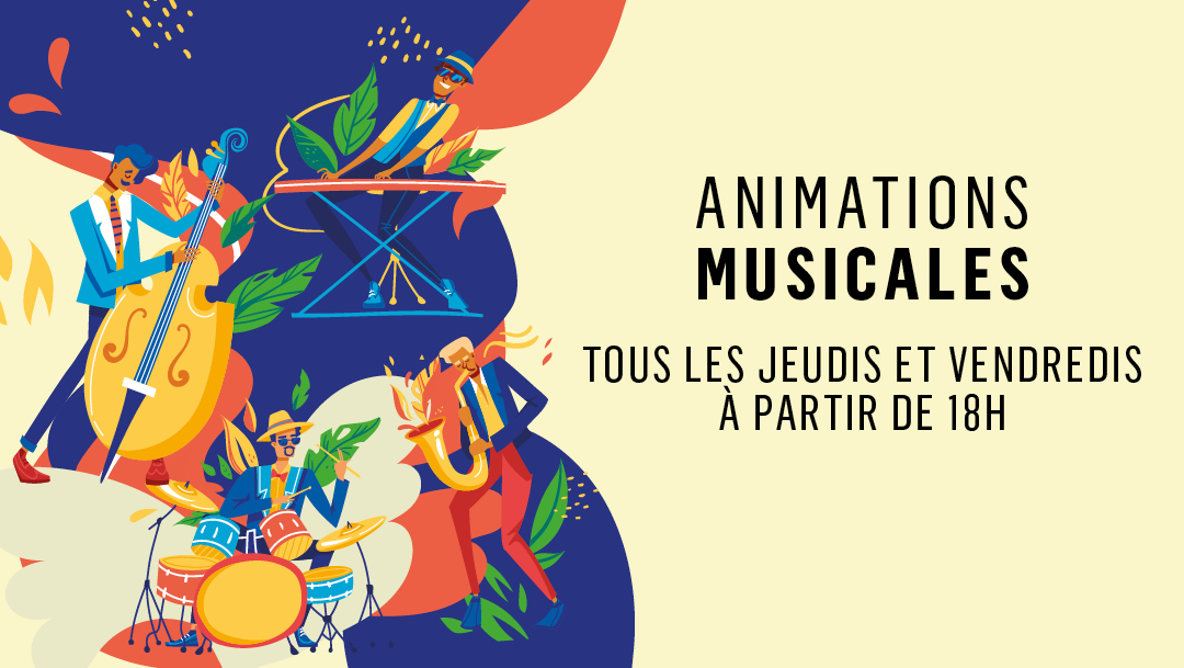 Retrouvez les animations musicales du Rooftop tous les jeudis et vendredis Retrouvez les animations musicales du Rooftop tous les jeudis et vendredis