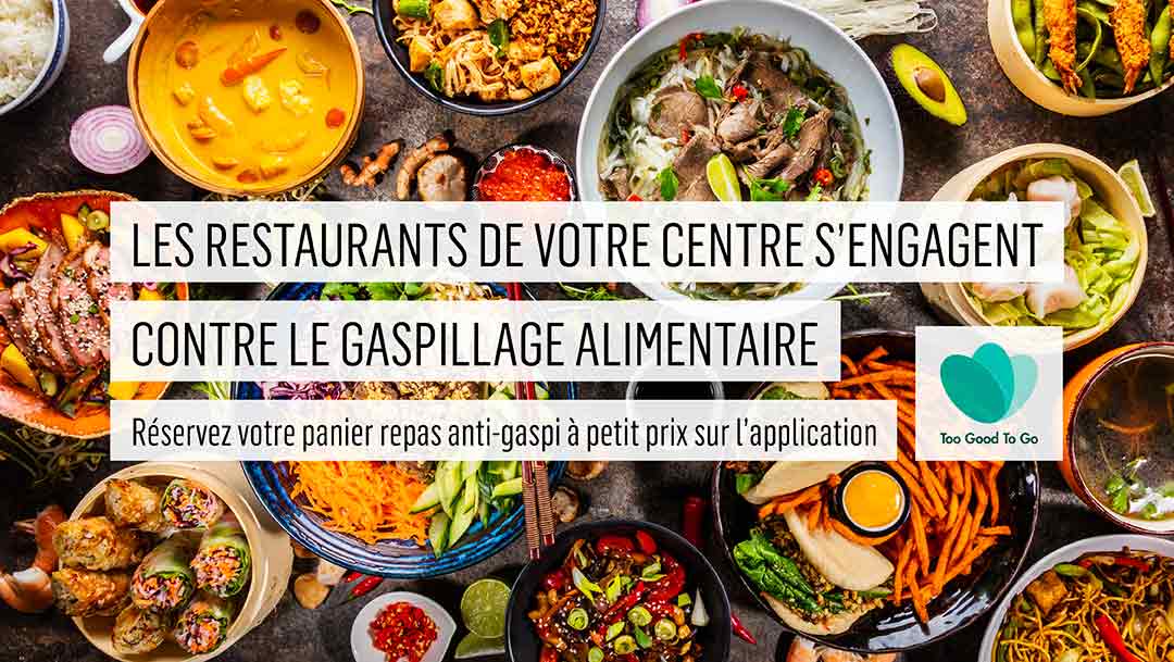 Votre centre se mobilise avec Too Good To Go et Potager City ! Votre centre se mobilise avec Too Good To Go et Potager City !