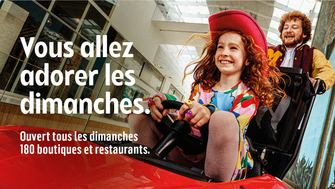 Votre centre est ouvert tous les dimanches !