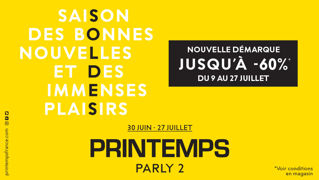 PRINTEMPS - NOUVELLE DÉMARQUE PRINTEMPS - NOUVELLE DÉMARQUE