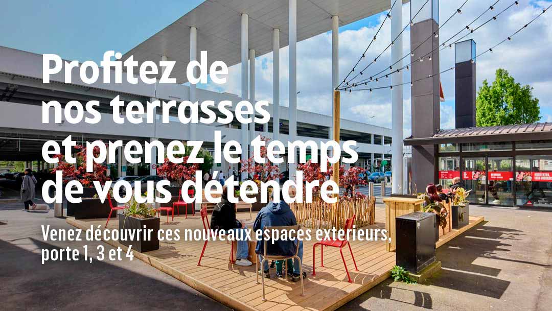 Profitez de nos nouvelles terrasses !