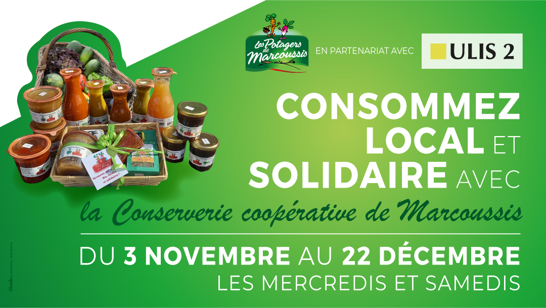 Consommez local et solidaire avec la Conserverie coopérative de Marcoussis ! Consommez local et solidaire avec la Conserverie coopérative de Marcoussis !