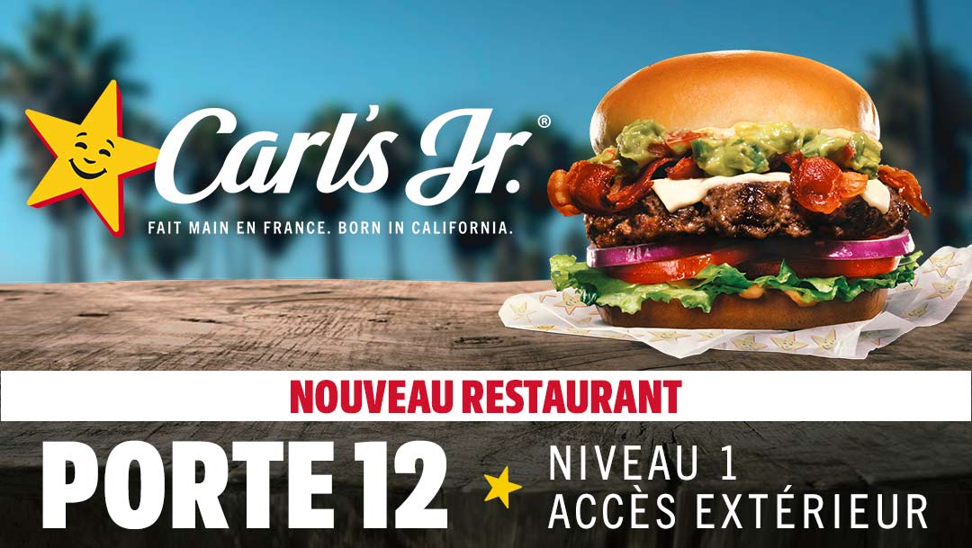 CARL'S JR OUVRE SES PORTES À VELIZY 2 ! CARL'S JR OUVRE SES PORTES À VELIZY 2 !