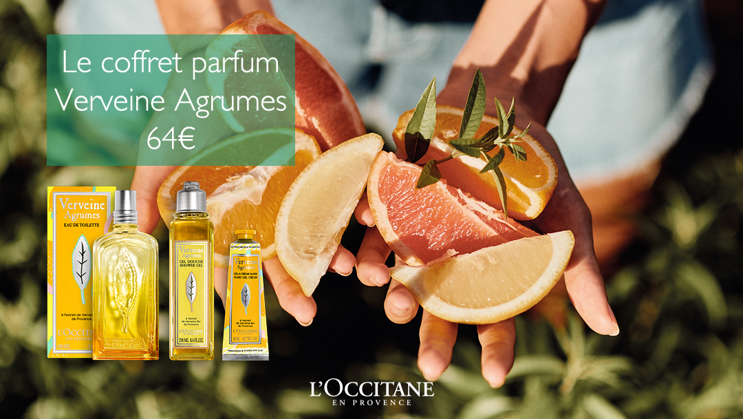 Découvre le coffret parfum Verveine Agrumes chez L'Occitane ! Découvre le coffret parfum Verveine Agrumes chez L'Occitane !