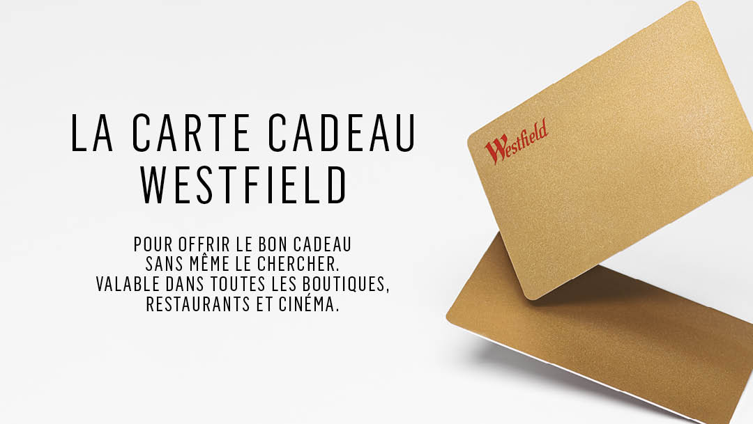 La carte cadeau Westfield Vélizy 2 est de retour ! La carte cadeau Westfield Vélizy 2 est de retour !