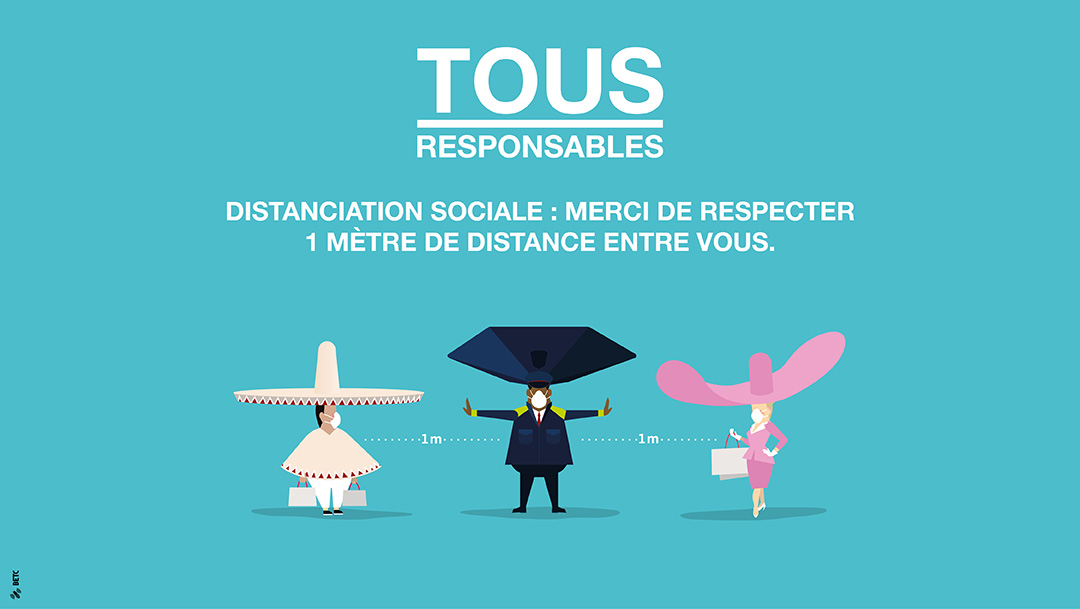 TOUS RESPONSABLES : Distanciation sociale TOUS RESPONSABLES : Distanciation sociale