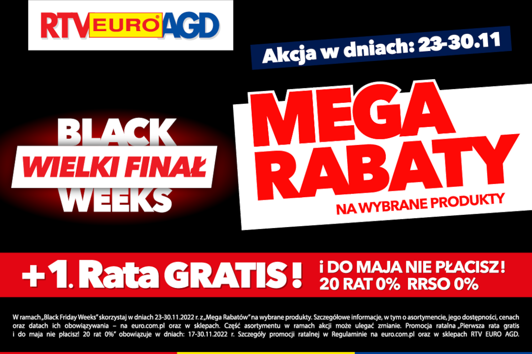 Black Friday Weeks Mega Rabaty! Black Friday Weeks Mega Rabaty!