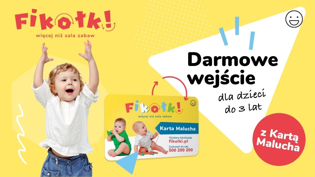 Darmowe wejście dla dzieci do 3 lat z Kartą Malucha Darmowe wejście dla dzieci do 3 lat z Kartą Malucha