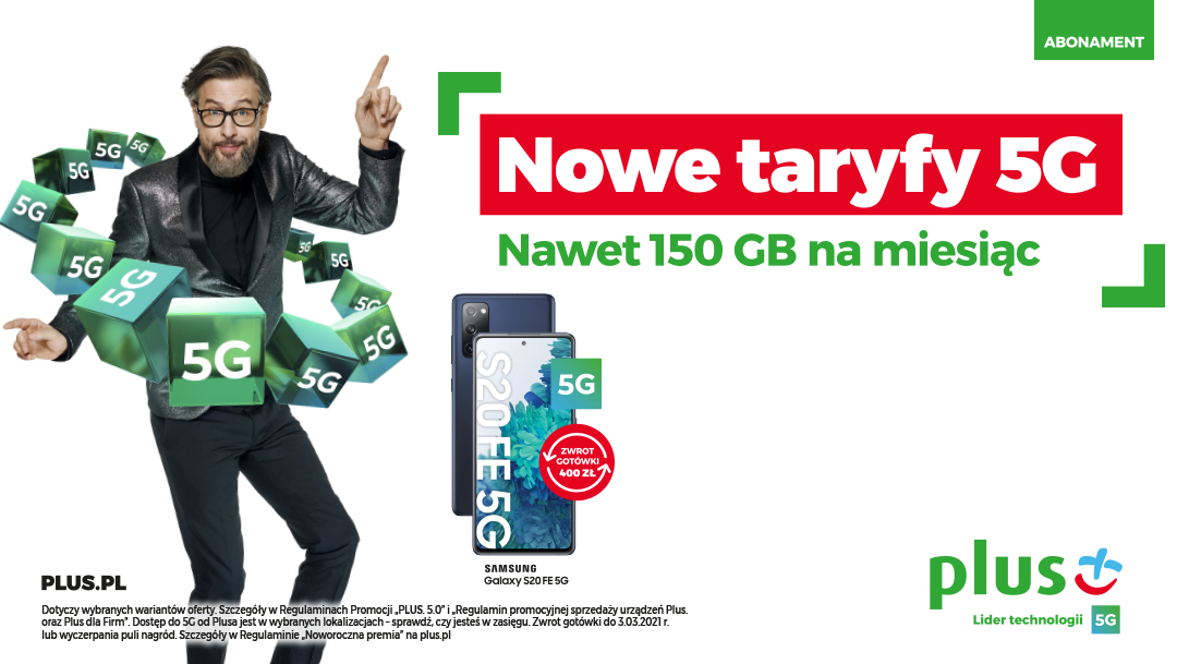 Nowe Taryfy 5G w Plusie Nowe Taryfy 5G w Plusie