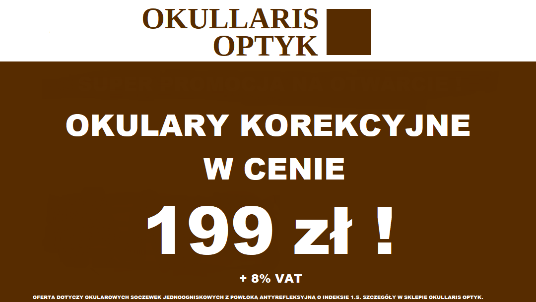 CZAS NA REWELACYJNE CENY w Okullaris Optyk CZAS NA REWELACYJNE CENY w Okullaris Optyk