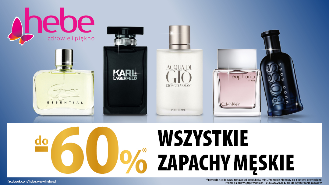 WSZYSTKIE ZAPACHY MĘSKIE DO 60% TANIEJ W HEBE WSZYSTKIE ZAPACHY MĘSKIE DO 60% TANIEJ W HEBE