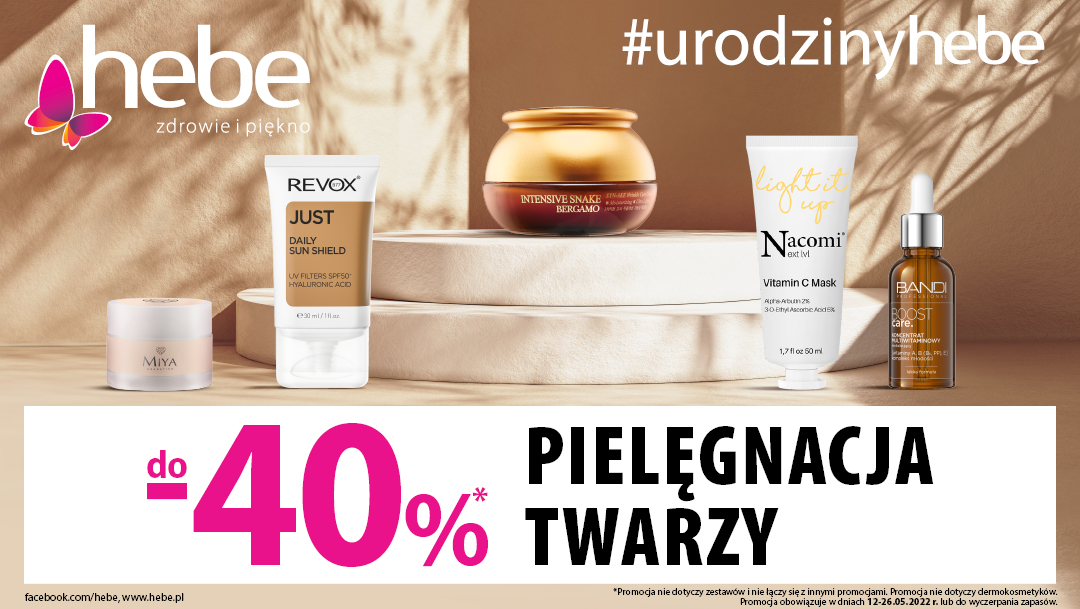 PIELĘGANCJA TWARZY DO -40% PIELĘGANCJA TWARZY DO -40%