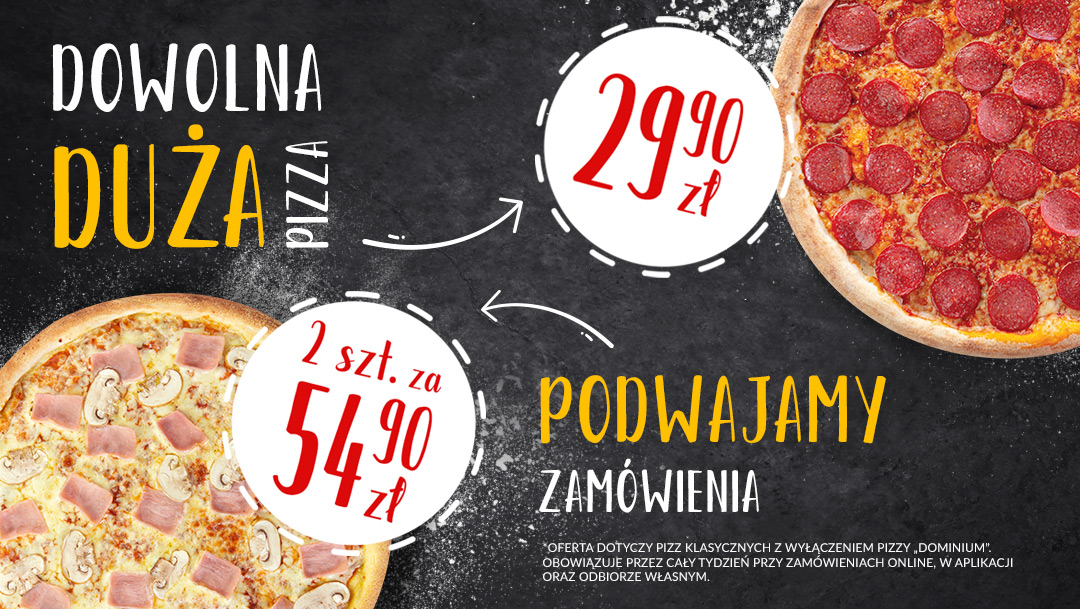 Promocja w Pizza Dominium Promocja w Pizza Dominium