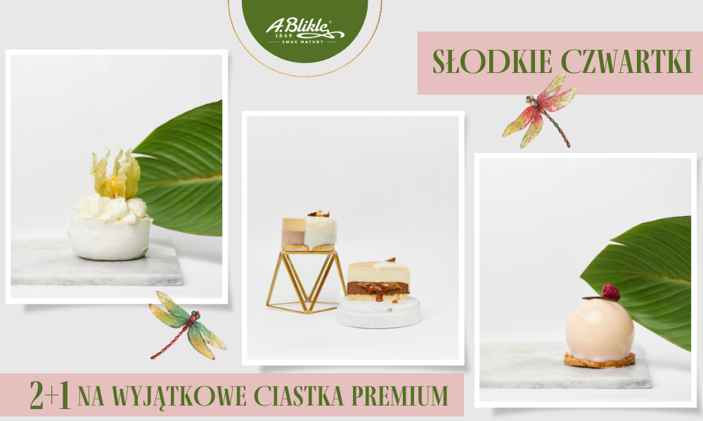 Słodkie czwartki! 2+1 na wyjątkowe ciastka premium Słodkie czwartki! 2+1 na wyjątkowe ciastka premium