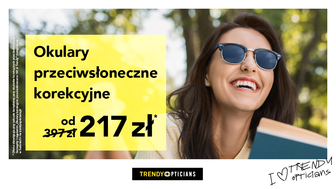 Okulary przeciwsłoneczne korekcyjne od 217zł w Trendy Opticians Okulary przeciwsłoneczne korekcyjne od 217zł w Trendy Opticians