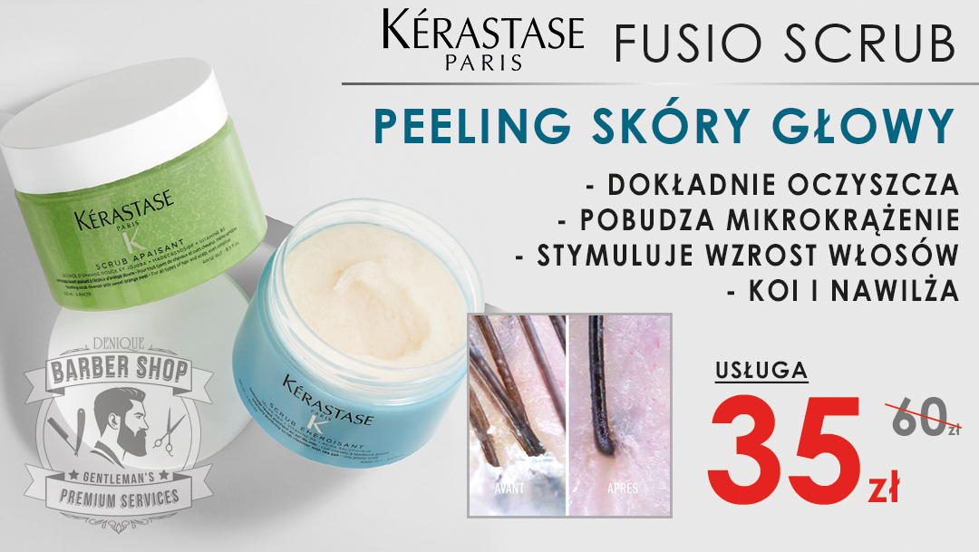 Peeling Fusio Scrub za jedyne 35 zł w Barber Shop Denique Peeling Fusio Scrub za jedyne 35 zł w Barber Shop Denique