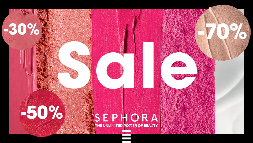 Wyprzedaże w Sephora nawet do -70%! Wyprzedaże w Sephora nawet do -70%!