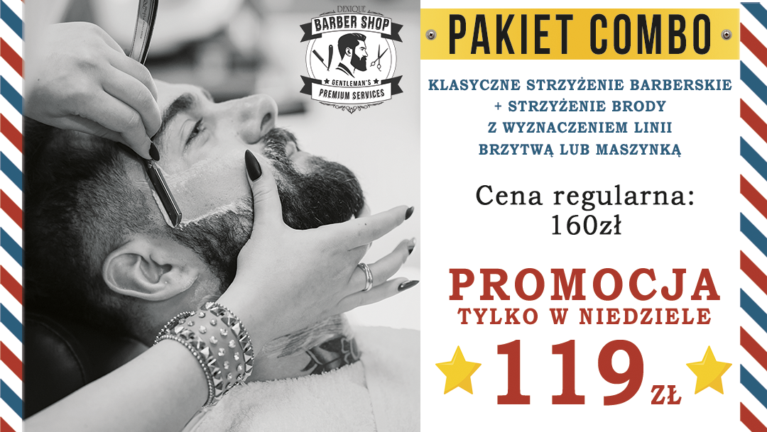 Promocja "TYLKO W NIEDZIELE" w Barber Shop Promocja "TYLKO W NIEDZIELE" w Barber Shop