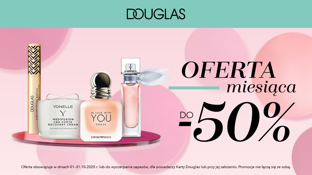 OFERTA MIESIĄCA W DOUGLAS – PAŹDZIERNIK 2020 OFERTA MIESIĄCA W DOUGLAS – PAŹDZIERNIK 2020