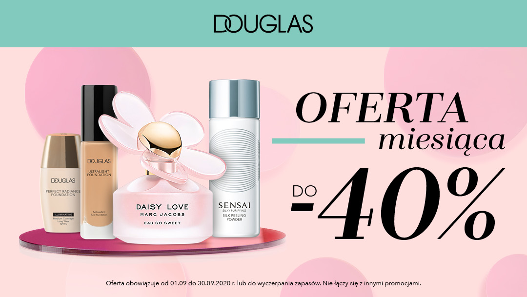Oferta miesiąca w Douglas - wrzesień 2020 Oferta miesiąca w Douglas - wrzesień 2020