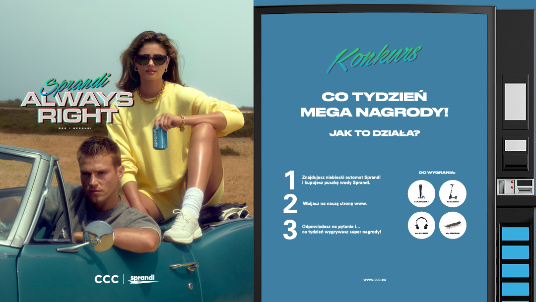 Konkurs SPRANDI ALWAYS RIGHT - co tydzień MEGA NAGRODY Konkurs SPRANDI ALWAYS RIGHT - co tydzień MEGA NAGRODY