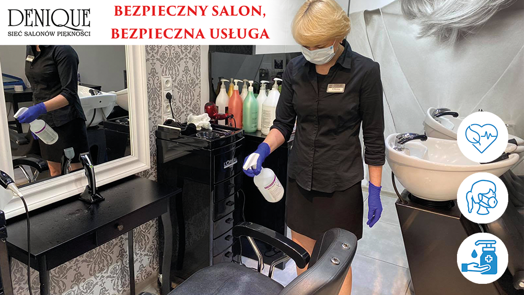 Bezpieczny salon, bezpieczna usługa Denique Bezpieczny salon, bezpieczna usługa Denique