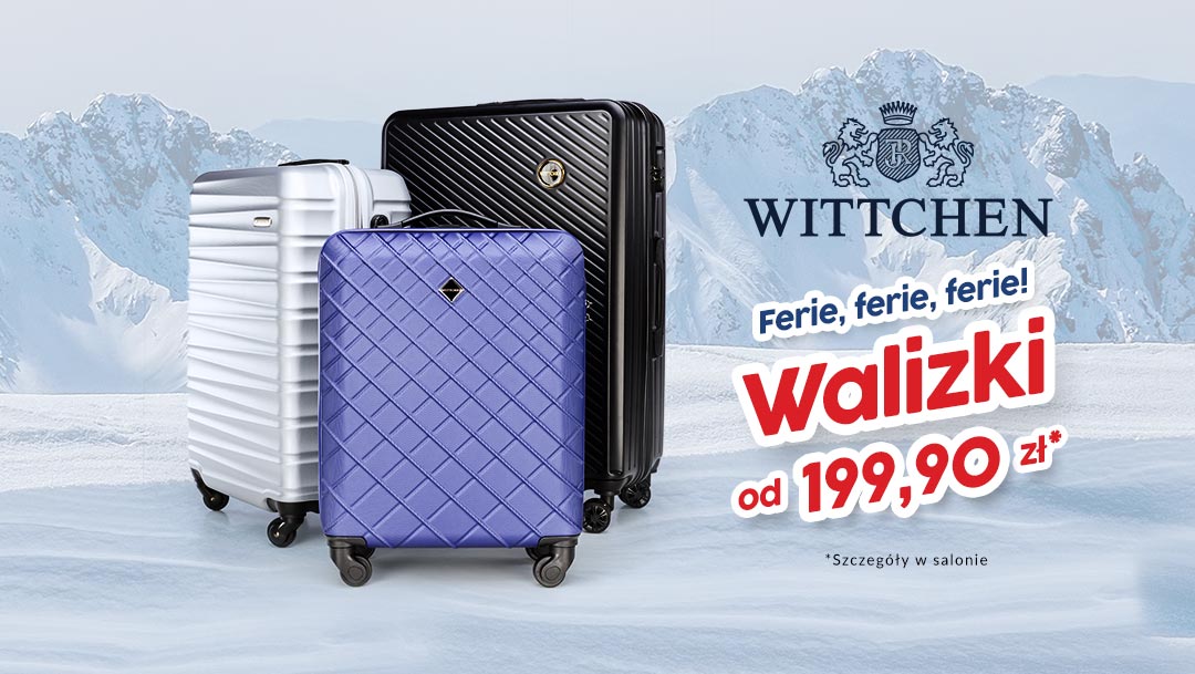 Walizki już od 199,90 zł! Walizki już od 199,90 zł!