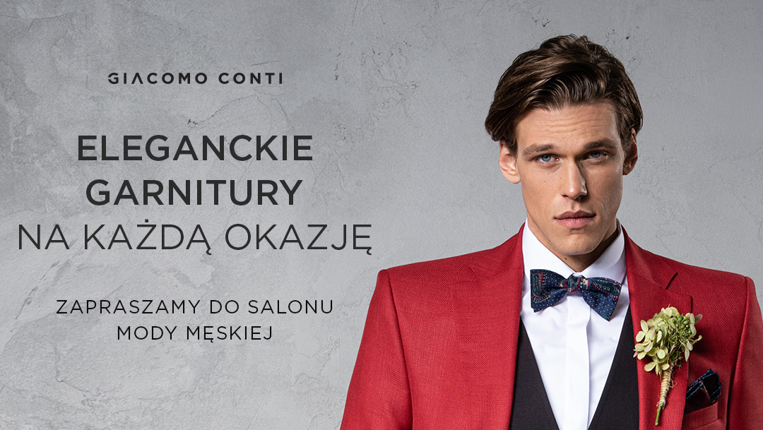 Eleganckie garnitury na każdą okazję w Giacomo Conti Eleganckie garnitury na każdą okazję w Giacomo Conti
