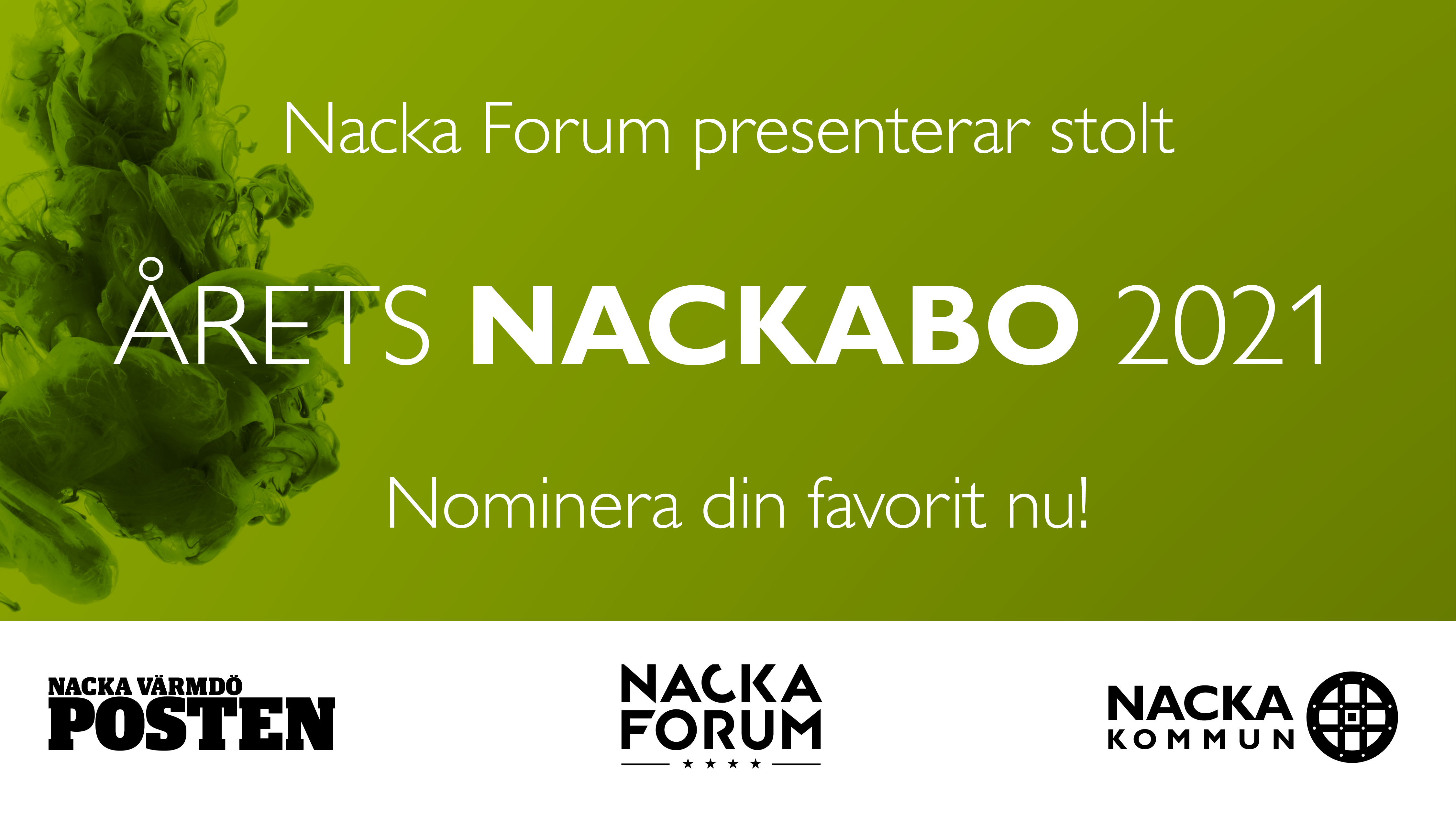 Nacka Forum presenterar Årets Nackabo 2021 Nacka Forum presenterar Årets Nackabo 2021