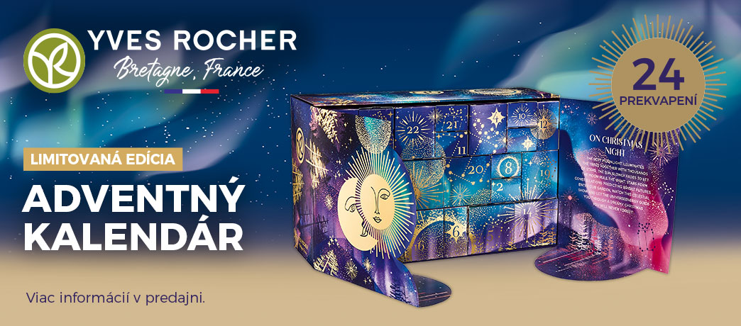 Adventný kalendár od rastlinnej kozmetiky Yves Rocher Adventný kalendár od rastlinnej kozmetiky Yves Rocher