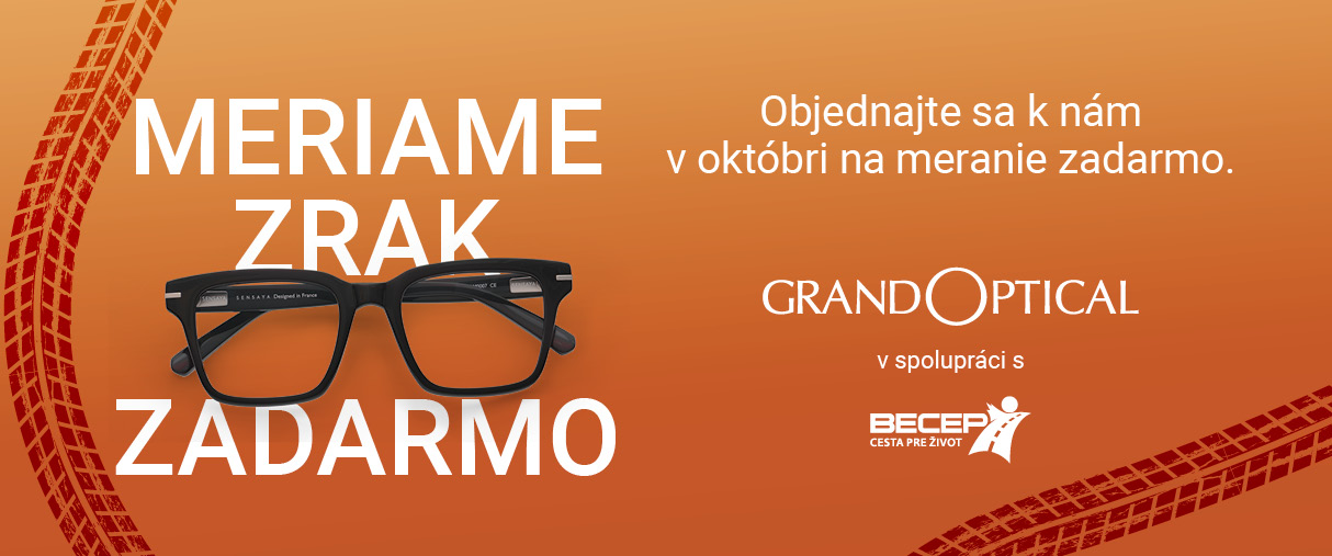 Meranie zraku zadarmo v GrandOptical! Meranie zraku zadarmo v GrandOptical!