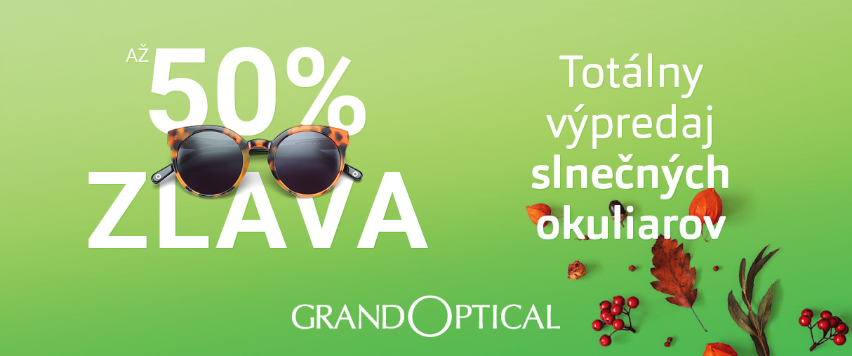 Totálny výpredaj slnečných okuliarov v GrandOptical! Totálny výpredaj slnečných okuliarov v GrandOptical!