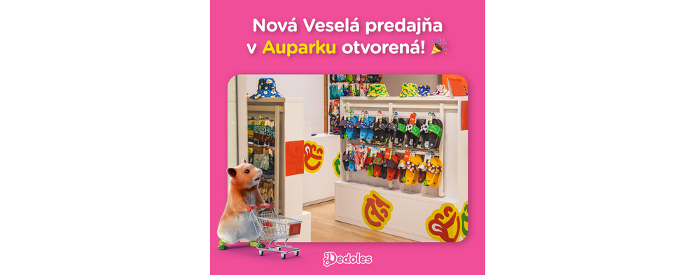 K veselému kiosku pribudla aj nová Veselá predajňa Dedoles! K veselému kiosku pribudla aj nová Veselá predajňa Dedoles!