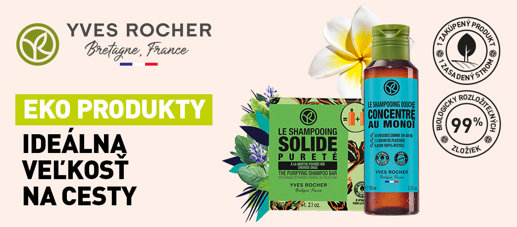 Eko produkty od rastlinnej kozmetiky Yves Rocher Eko produkty od rastlinnej kozmetiky Yves Rocher