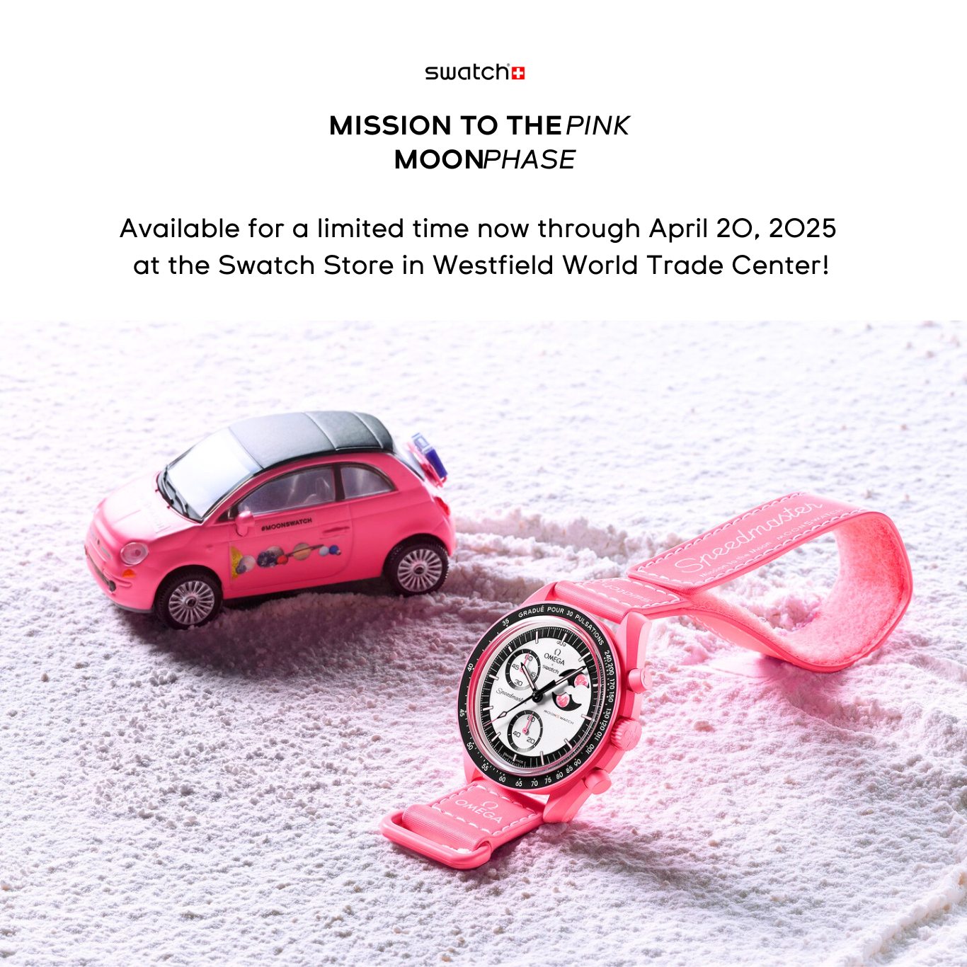 【限定品】MISSION TO THE PINK MOONPHASE MISSION TO THE PINK MOONPHASE - Bioceramic MoonSwatch Collection