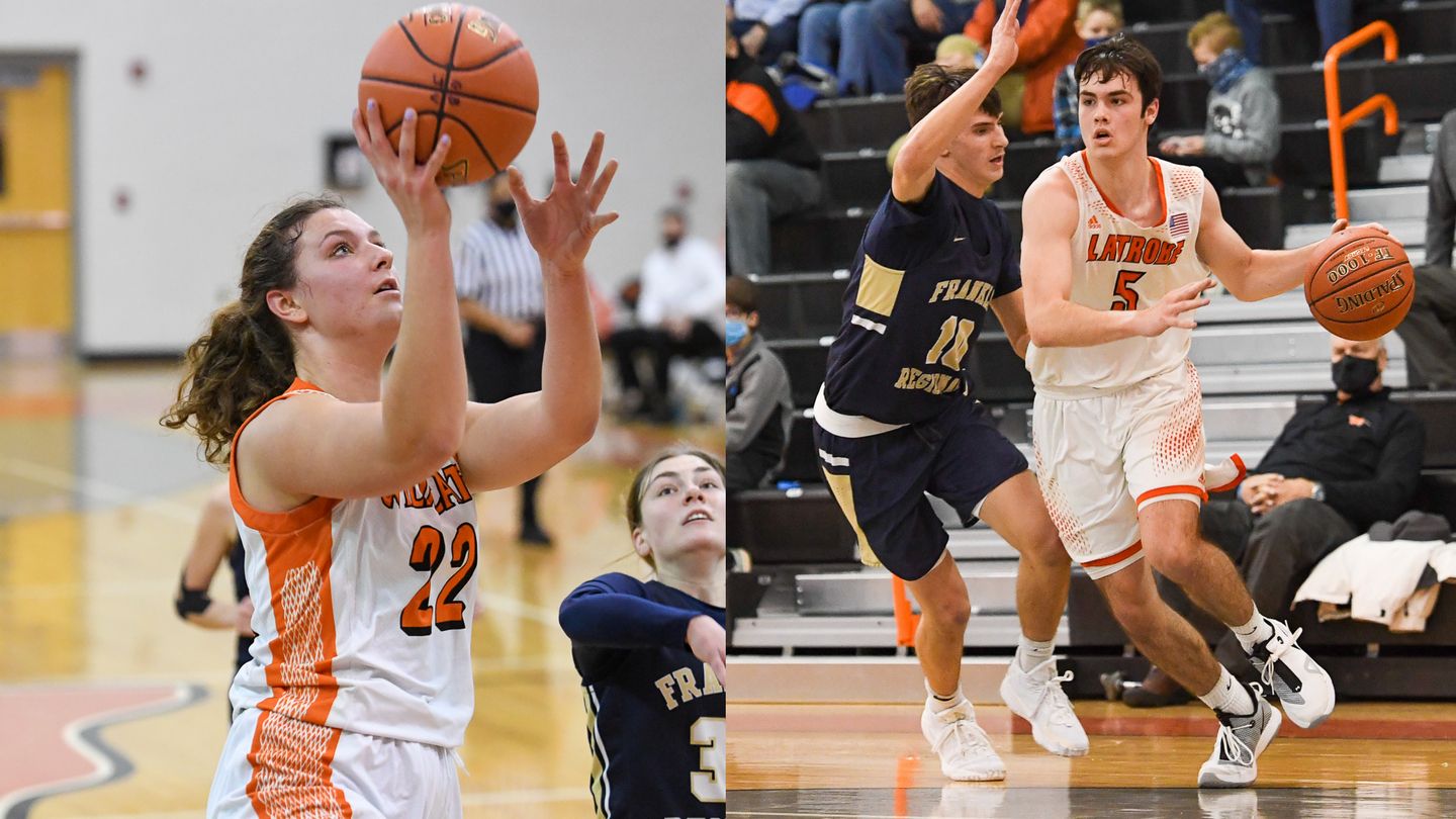 Anna Rafferty and Chase Sickenberger are among the top returners for Greater Latrobe this season. (Photos by www.westernpasports.com)