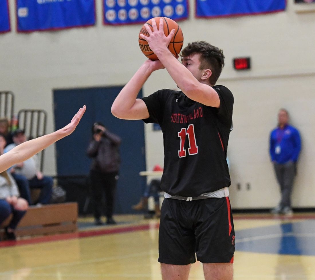 Senior Ty Keffer averaged 19.4 points per game to lead Southmoreland last season. (Photo by www.westernpasports.com)