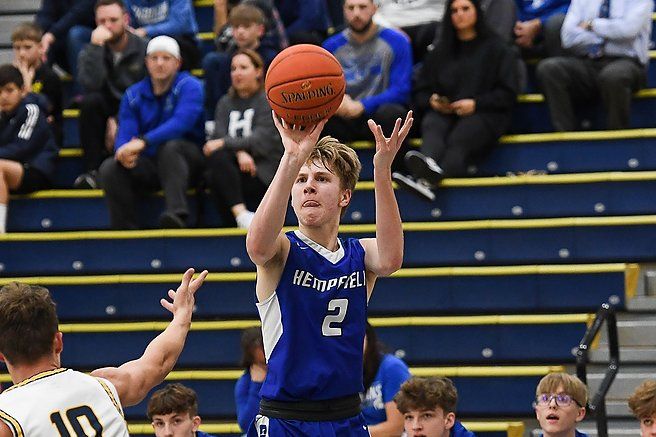 Harry Sowers scored 17 points in Hempfield Area's loss to Norwin. (Photo by www.westernpasports.com)
